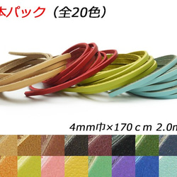 Phimo0050 Doeria Race 10包4mm寬x 170cm 20顏色2.0mm厚10 第1張的照片