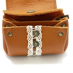 Pkit167萊西系列錢包零錢包套件10.5X4.5XH6cm駱駝/棕色/巧克力 第3張的照片