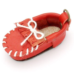 Pkit195 Piccolo系列鹿皮鞋套件4.3×2cm棕色/紅色/自然色 第2張的照片