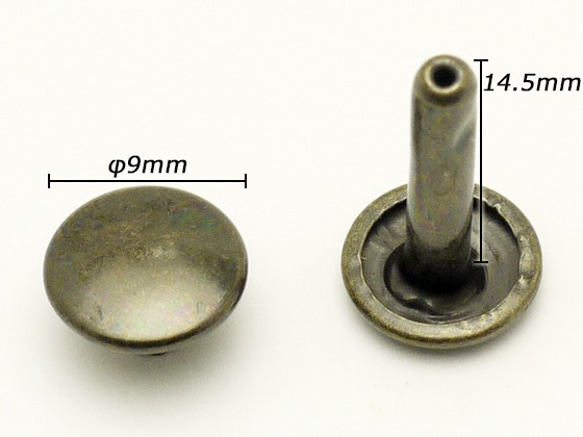 EG1001-04雙面鉚釘腳長度中φ9x腳14.5mm滑稽20 第2張的照片