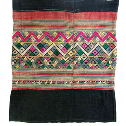 タイ族の手織りシン、アジアンオールドテキスタイル 2枚目の画像