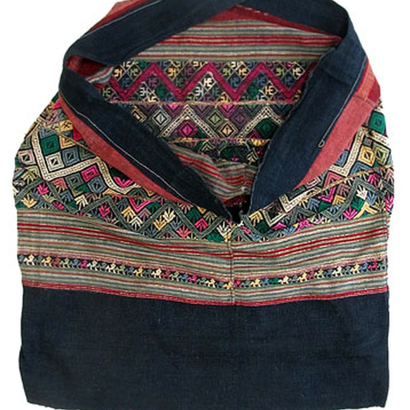 タイ族の手織りシン、アジアンオールドテキスタイル 4枚目の画像