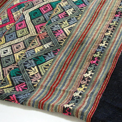 タイ族の手織りシン、アジアンオールドテキスタイル 6枚目の画像