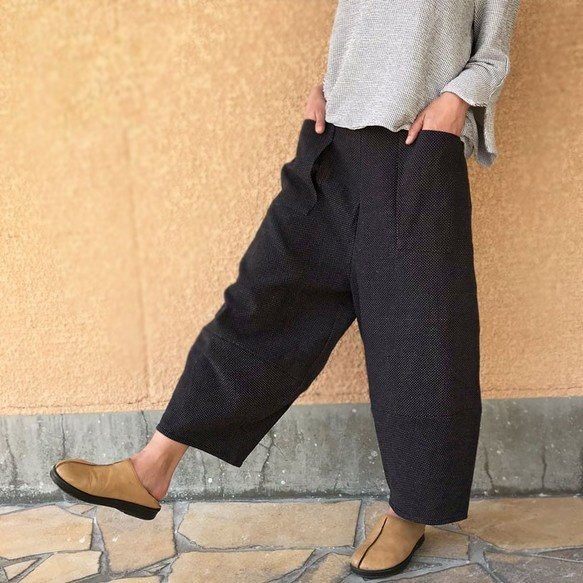 オーダーメイドストレッチコットンのもんぺ