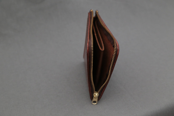 小さな財布　Small wallet Brown 4枚目の画像