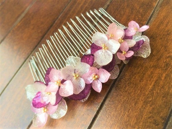 紫陽花のヘアコーム 2枚目の画像