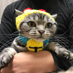 ハンドメイド ねこ×ねずみ柄① ミニポーチ2個セット！ 単品に