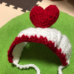 猫用帽子 バレンタイン２ 5枚目の画像