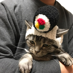 猫用帽子 巻き寿司 4枚目の画像