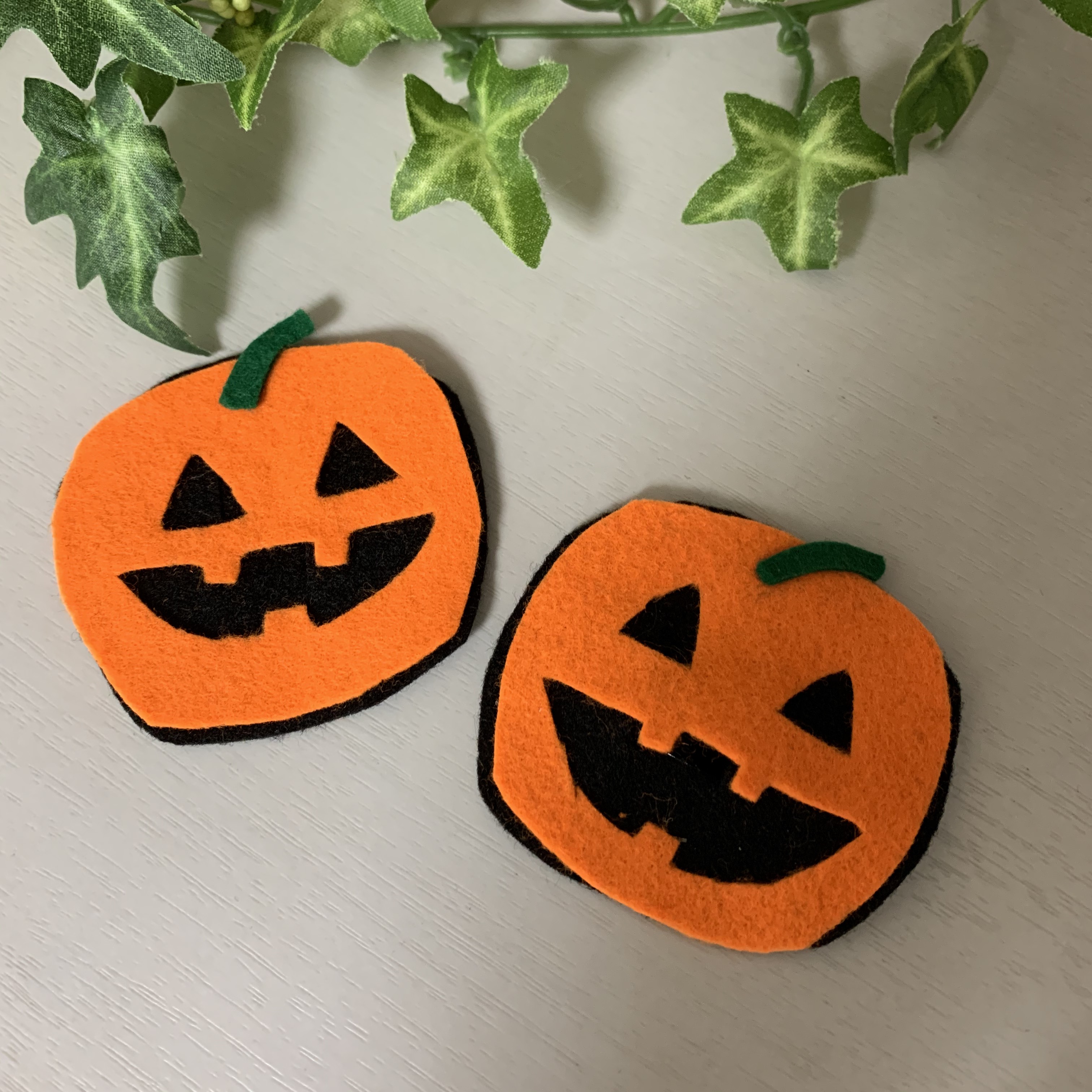 ハロウィン5センチパッチンピン☆キャンディおばけ☆オレンジ