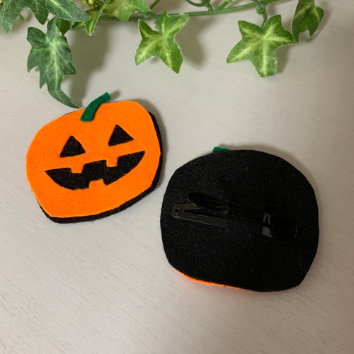 ガチャピン様　オーダー品 カボチャお化けのパッチンピン 雑貨・その他 RiBoNmaDe 通販