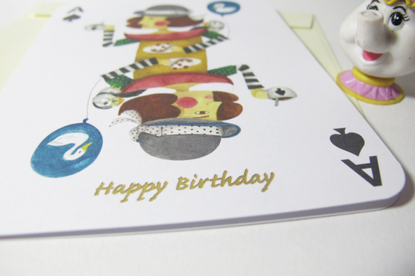 パンダの食料品店 - 朴グラム金箔カードバースデーカードバレンタインカード誕生日カード 2枚目の画像