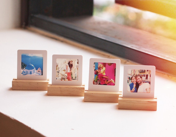 台湾オリジナル-Share Happy Time, Mini Art Card x9 with 2 wooden stand-C 1枚目の画像