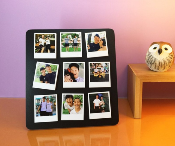 台灣原創-幸福魔力框(拍立得磁鐵卡x9附磁吸框-客製化-情人節禮物-生日禮物-個人化-母親節-畢業禮物 第1張的照片