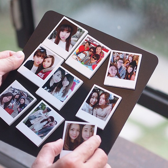 台灣原創-幸福魔力框(拍立得磁鐵卡x9附磁吸框-客製化-情人節禮物-生日禮物-個人化-母親節-畢業禮物 第2張的照片