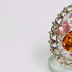 珠寶晶鑽塑土 白K可調式戒指.Jill&Joe獨家設計 施華洛世奇元素 手作 小巧帶鑽骷顱頭 聖誕特價 第4張的照片