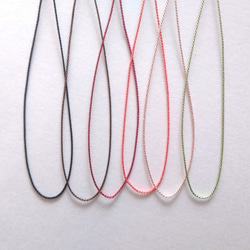 値下げ中　セリエ　くり抜き　ネックレス　シルクコード anq.】SV925・ラウンドシルクコードネックレス | KU-CROISSANT