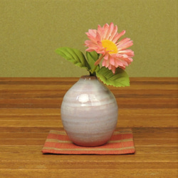 萩燒迷你花瓶（紫色） 第1張的照片