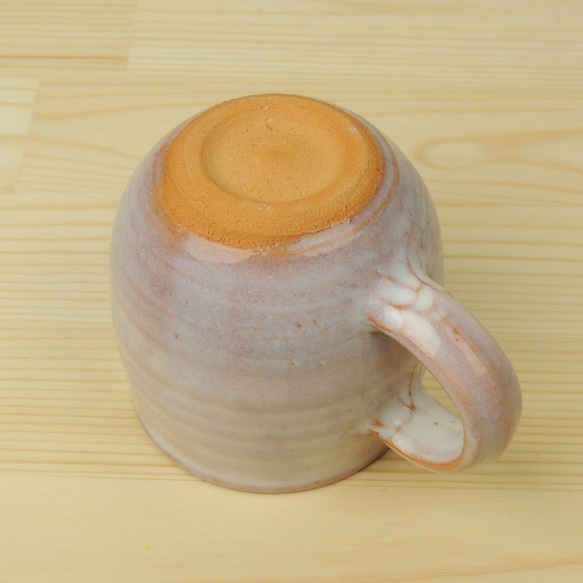 萩焼 マグカップ（紫・丸） 3枚目の画像