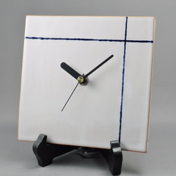 壁掛け時計（ブルー・ライン） 2枚目の画像