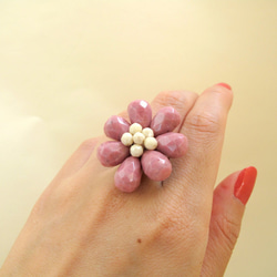 Flower Ring ~Beige in Pink~ 4枚目の画像