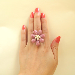 Flower Ring ~Beige in Pink~ 5枚目の画像