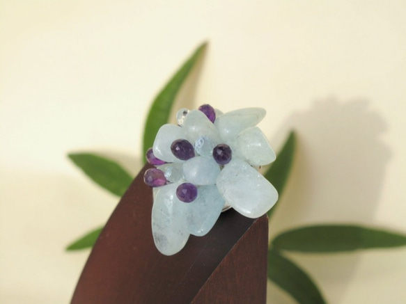 Flower Brooch ~Aqua Blue~ 3枚目の画像