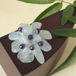 Flower Brooch ~Aqua Blue~ 4枚目の画像