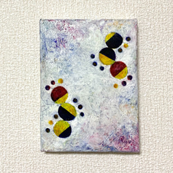 深淵にみる希望 / 抽象画 額縁セット 53×44㎝ 原画1点のみ モダンアート 受注制作】原画 抽象画 枝垂れ桜 花吹雪 ブルー 青 おしゃれ