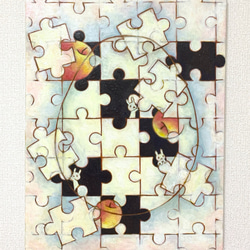 卵の油絵【コスモ・エッグ】1点物の原画◆作者サイン入り/額縁付属 0_a090d5c8bc92bdb0716848727473