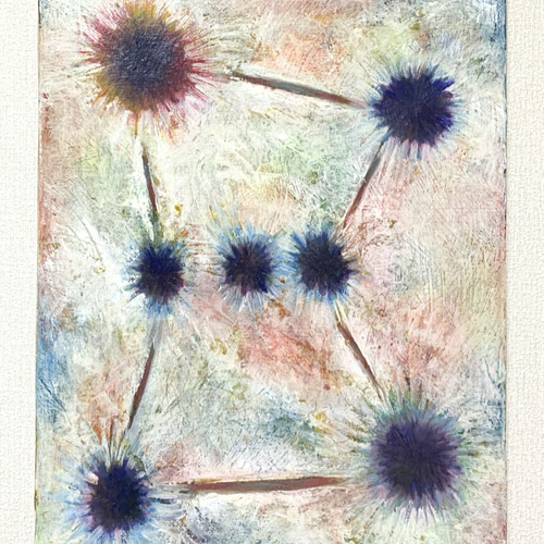 good blue(flozen star) 原画 painting 油絵 星 good blue(flozen star) 原画 painting 油絵 星 絵画