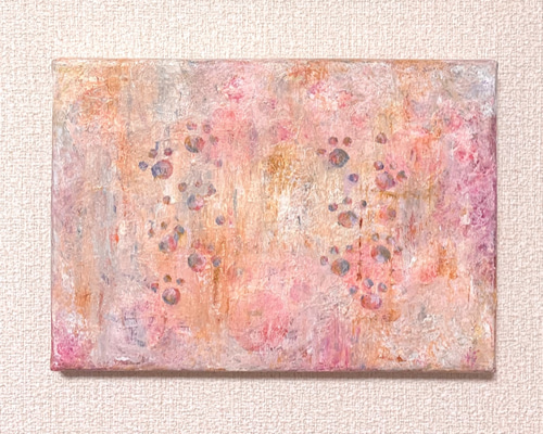 三春滝桜」透明水彩画 原画 風景画 額縁付 SMサイズ 絵画 Oni