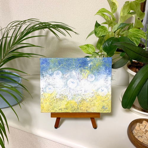 油彩～巣～ 額装 絵画 インテリア 抽象画 油絵 原画（絵画