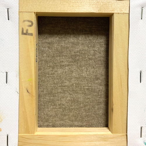 原画 油絵 願いの木 クリスマスのアート 抽象画 F0号 グリーン
