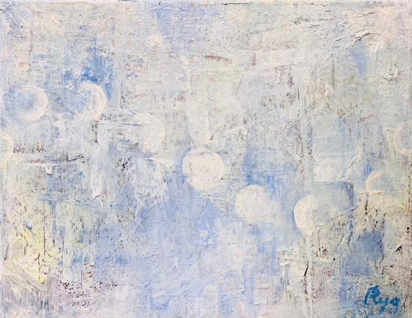 【原画 油絵】静寂の月 3枚目の画像