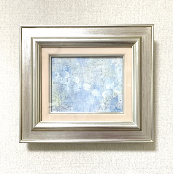 【原画 油絵】静寂の月 4枚目の画像