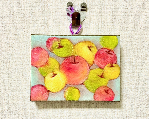りんご【原画 アクリル 絵画】 絵画 ちさと 通販｜Creema