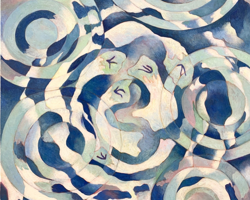 無限と無　絵　絵画　原画　油絵　雑貨 命　宇宙　抽象画　モダン　インテリア 1_98aa6bb9b3e6f997184a39392047