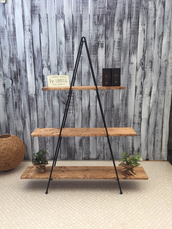 アイアン3段階段飾り棚 【公式通販】