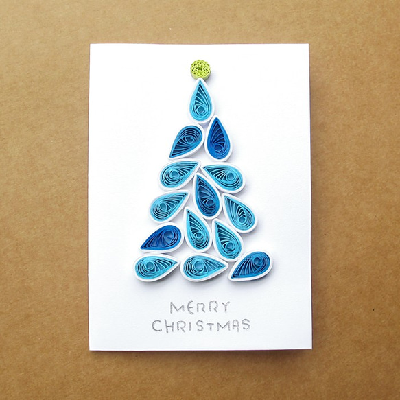 手工捲紙卡片：聖誕樹 G（聖誕卡、聖誕節） 第1張的照片