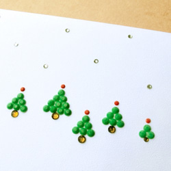 手工貼鑽卡片：聖誕小小森林 B （聖誕節、聖誕樹） 第2張的照片