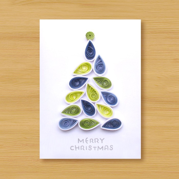 手工捲紙卡片：聖誕樹 P（聖誕卡、聖誕節） 第1張的照片