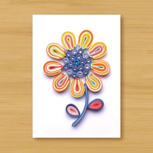 手工捲紙卡片：Flower_C2（母親卡、感謝卡、情人卡、生日卡） 第1張的照片