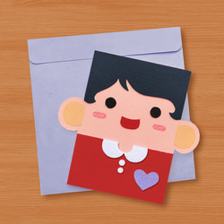手工造型卡片：感謝有妳~ 媽媽 I love you _B（母親卡、母親節、生日卡、感謝卡） 第3張的照片