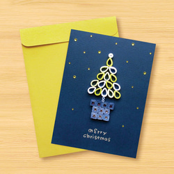 手工捲紙卡片：聖誕祝福小盆栽 merry christmas_G（聖誕卡、聖誕樹） 第3張的照片