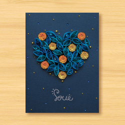 お手製カード！ ゴールド、イエロー、フラワーのデザインがかわいい 3D 手作り