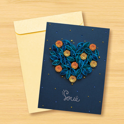 手工捲紙卡片：星空系列 - 來自遠方的愛戀 ‧ 愛在星空漫遊下 第3張的照片