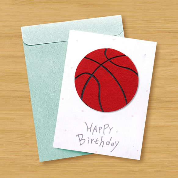 手工卡片：熱火籃球生日卡（感謝卡、情人卡、萬用卡） 第4張的照片