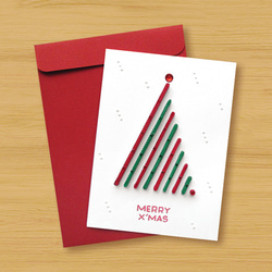 手作りのロール紙：特別なクリスマスの祝福を与えるMERRY X&#39;MAS_A（クリスマスカード、クリスマス） 3枚目の画像