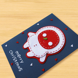 手工卡片：宇宙可愛白色聖誕雪人寶寶（聖誕卡、聖誕節、雪人） 第2張的照片